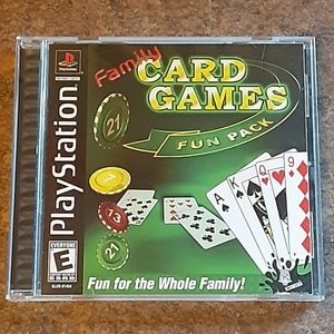 Vintage Sony PlayStation Family Card Games Fun Pac